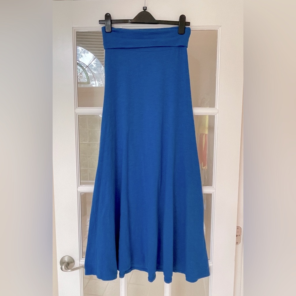 NWOT - LuLaRoe Maxi Skirt - Solid Royal Blue - Size XS